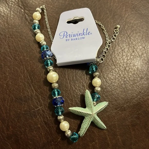 3/$18 - 14” Periwinkle By Barlow Starfish Necklace - New - Lot 495 - Picture 3 of 7